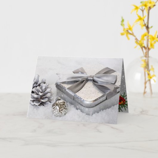 Weihnachten Karte (Gelbe Blume)