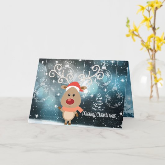 Weihnachten Karte (Gelbe Blume)