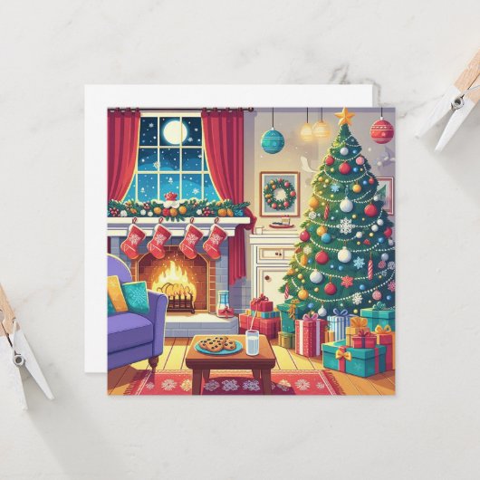 Weihnachten Karte (Vorderseite/Rückseite Beispiel)