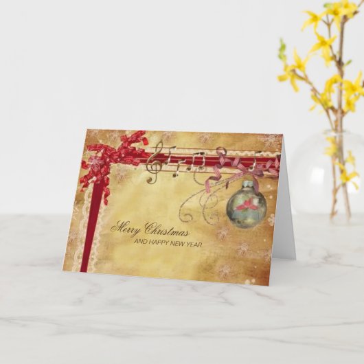 Weihnachten Karte (Gelbe Blume)