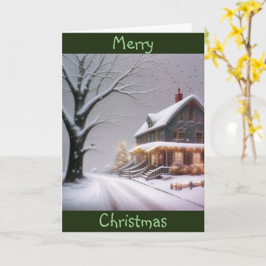 Weihnachten Karte (Gelbe Blume)