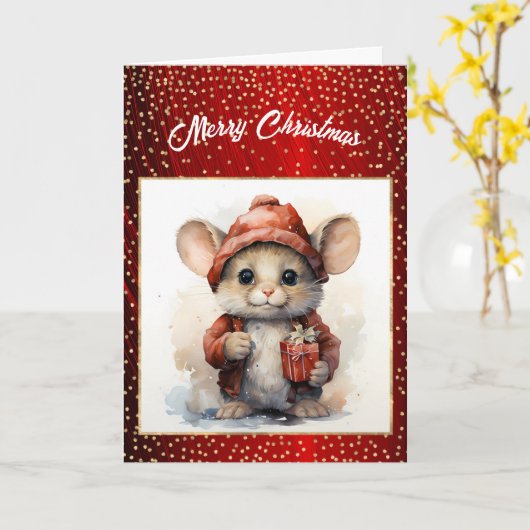 Weihnachten Karte (Gelbe Blume)