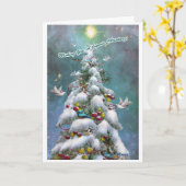 Weihnachten Karte (Gelbe Blume)