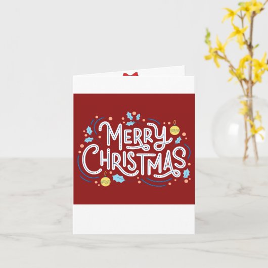 Weihnachten Karte (Gelbe Blume)