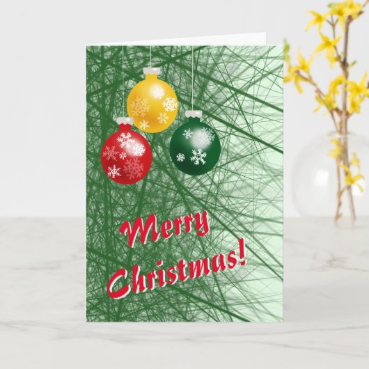 Weihnachten Karte (Gelbe Blume)