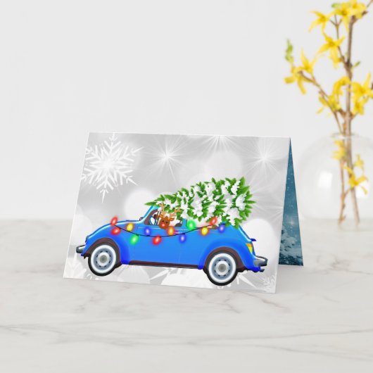 Weihnachten Karte (Gelbe Blume)