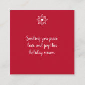 Weihnachten - Karte einschließen (Rückseite)