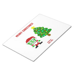 Weihnachten - Käse - Notepad 27,9 cm x 21,6 cm Notizblock