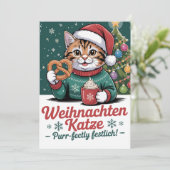 Weihnachten Katze - Christmas Cat (Stehend Vorderseite)