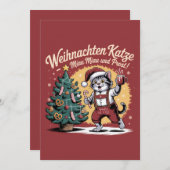 Weihnachten Katze - Christmas Cat (Vorne/Hinten)