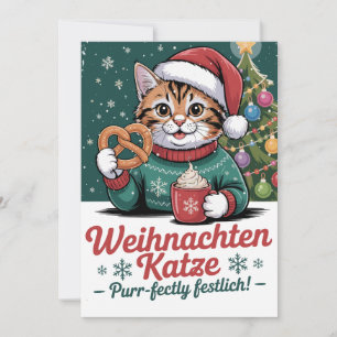 Weihnachten Katze - Weihnachtskatze
