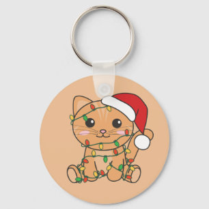 Weihnachten Katzen Wintertiere Katzen Schlüsselanh Schlüsselanhänger