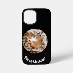 Weihnachten, Katzenfoto , iPhone 12 Mini Hülle