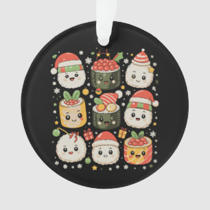 Weihnachten Kawaii Sushi Santa Japanisches Essen X Ornament