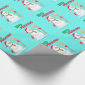 Weihnachten kein Pinkeln Snowman Geschenkwrap Geschenkpapier (Ecke)