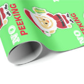 Weihnachten kein Pinkeln Weihnachtsgeschenk Geschenkpapier (Rolleneckpunkt)