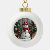 Weihnachten - Keramik Ball Ornament (Vorderseite)