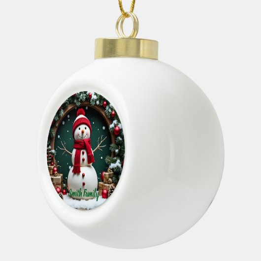 Weihnachten - Keramik Ball Ornament (Rechts)