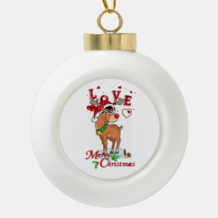 Weihnachten Keramik Ball Ornament, Frohe Weihnacht Keramik Kugel-Ornament