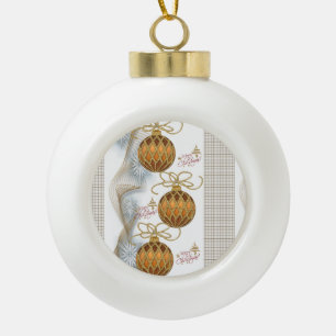 Weihnachten Keramik Ball Ornament, Frohe Weihnacht Kugel-Ornament