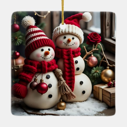 Weihnachten - Keramik Keramikornament (Rückseite)