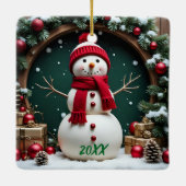 Weihnachten - Keramik Keramikornament (Rückseite)