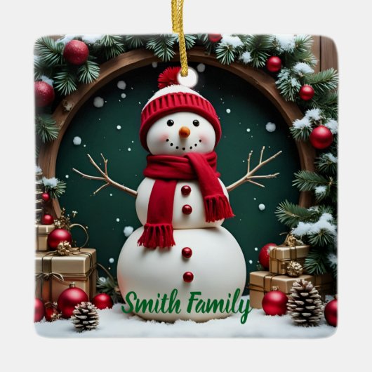 Weihnachten - Keramik Keramikornament (Vorderseite)