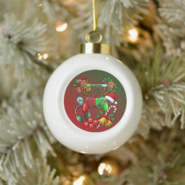 Weihnachten Keramik Kugel-Ornament