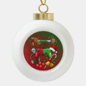 Weihnachten Keramik Kugel-Ornament (Vorderseite)