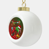 Weihnachten Keramik Kugel-Ornament (Rechts)