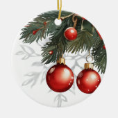 Weihnachten Keramik Ornament (Vorne)