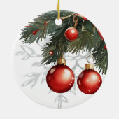 Weihnachten Keramik Ornament (Hinten)
