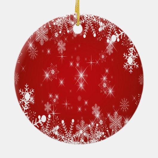 Weihnachten Keramik Ornament (Hinten)