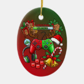 Weihnachten Keramik Ornament (Vorne)