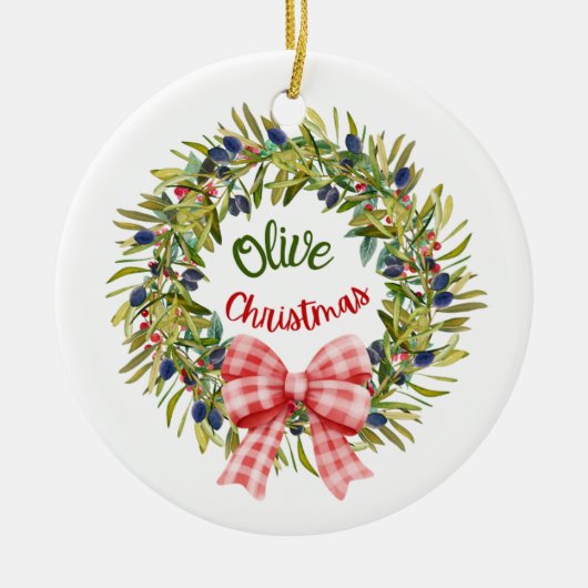 Weihnachten Keramik Ornament (Vorne)