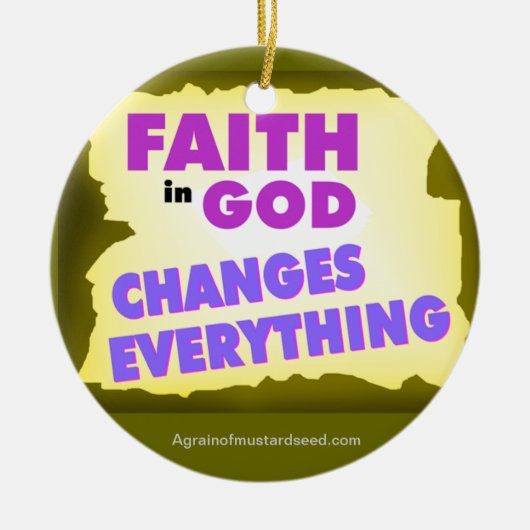 Weihnachten Keramik Ornament (Vorne)