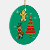 Weihnachten Keramik Ornament (Rechts)