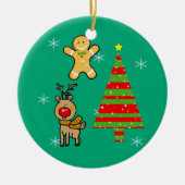 Weihnachten Keramik Ornament (Vorne)