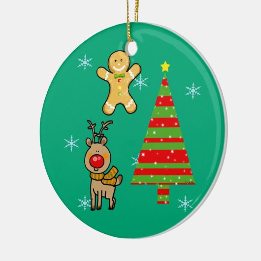 Weihnachten Keramik Ornament (Links)