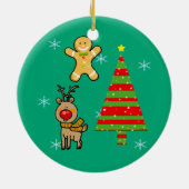 Weihnachten Keramik Ornament (Hinten)