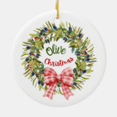 Weihnachten Keramik Ornament (Hinten)