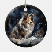 Weihnachten Keramik Ornament (Hinten)