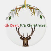 Weihnachten Keramik Ornament (Hinten)