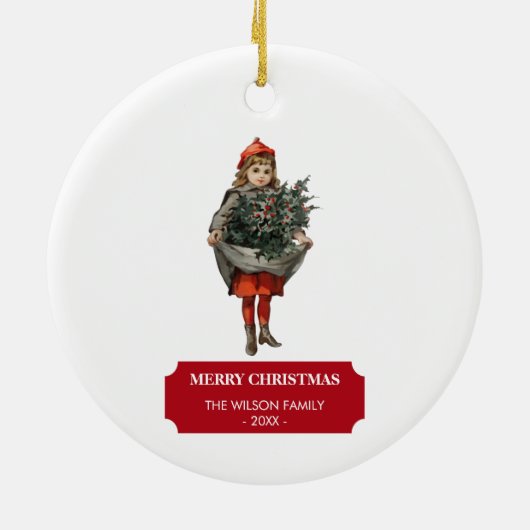 Weihnachten Keramik Ornament (Hinten)