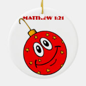 Weihnachten Keramik Ornament (Hinten)