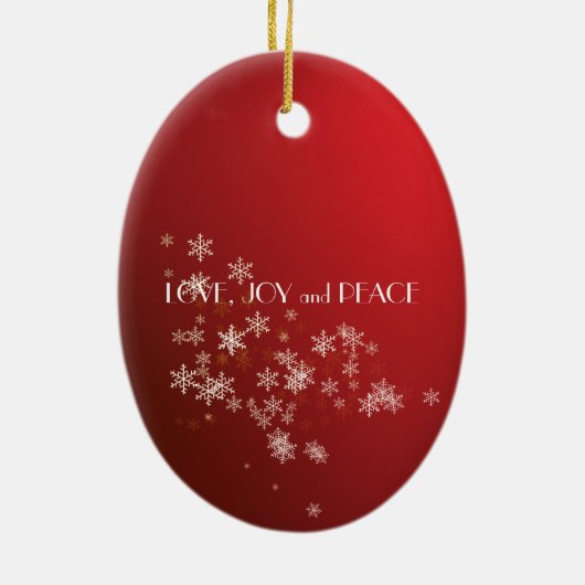 Weihnachten Keramik Ornament (Hinten)