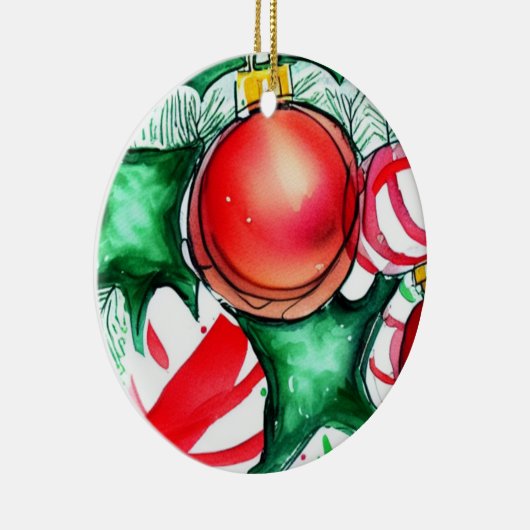 Weihnachten Keramik Ornament (Rechts)