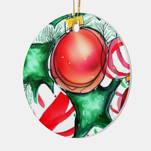 Weihnachten Keramik Ornament (Links)