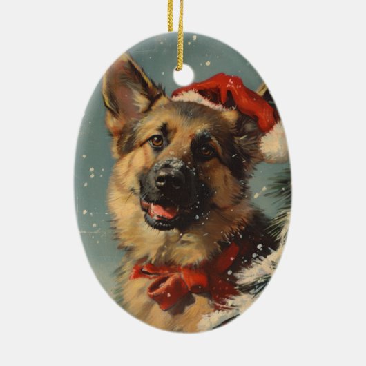 Weihnachten Keramik Ornament (Hinten)