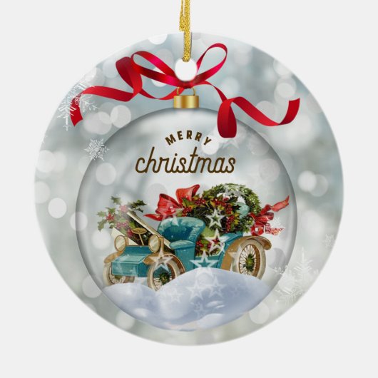Weihnachten Keramik Ornament (Hinten)